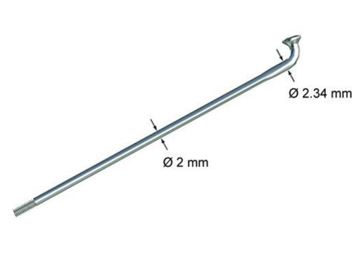 Drát Mach1  nerez-stříbrný  255mm BEZ NIPLE !