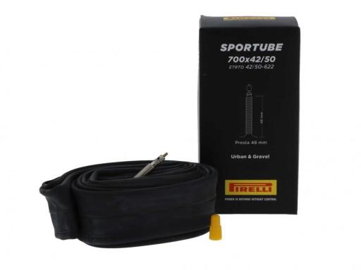 Pirelli SPORTUBE duše 28" TREKKING/GRAVEL 700x42-50 FV galuskový ventilek 48 mm, balená v krabičce