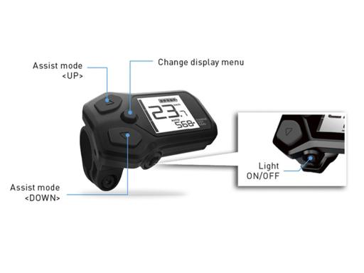 SHIMANO STEPS computer / SC-E5000 displej