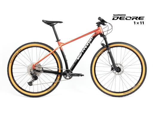 Kolo MTB 29"  Lee Cougan Droid  Shimano Deore  1x11 , velikost XS -15,5" měděná -černá matná