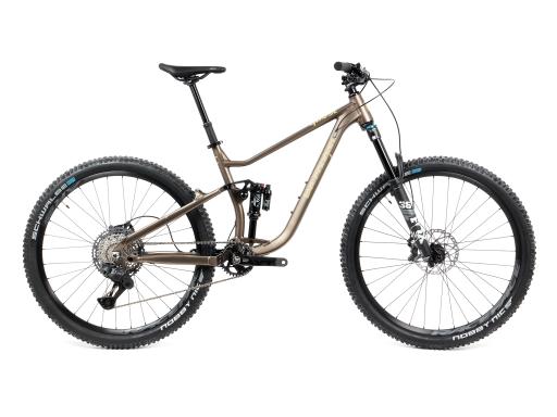 Lee Cougan Quest rear-suspension aluminum frame set MTB 29" size L – 19" (48 cm), matte brown gold
