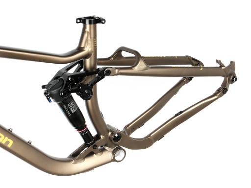 Lee Cougan Quest  celoodpružený Alu rámový set  MTB 29"  velikost  L -19" (48cm)  barva hnědozlatá matná