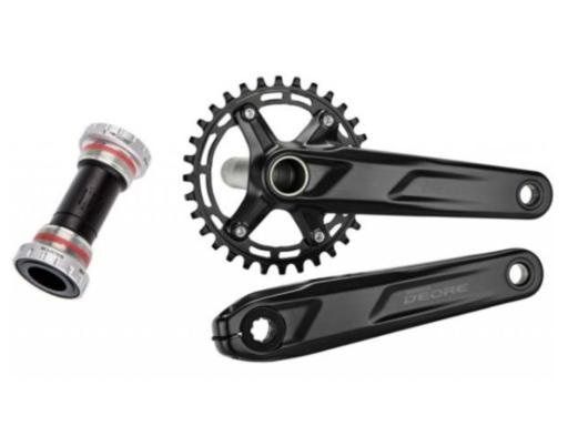 SHIMANO Deore FC-MT511-1 kliky MTB 170mm 32z 12kolo +SHIMANO SM-BB52 středové složení - OEM