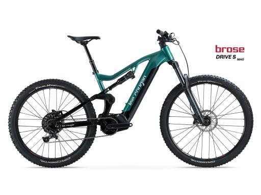 Celoodpružené eloktrokolo  MTB 29"/27,5"  Lee Cougan E-Quest - Brose S / 720Wh-20Ah / Shimano XT 1x12  , velikost  L - 19" – barva černo-Military Green lesklá