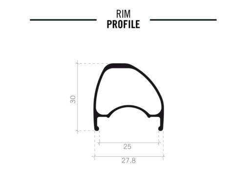 FSA NS AGX I25 622x22 zapletená kola Gravel  přední 12x100mm, zadní  12x142mm