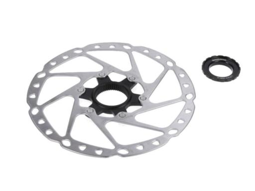 SHIMANO SM-RT64 brzdový kotouč 180 mm Center Lock + závěrná matice s vnějším ozubením