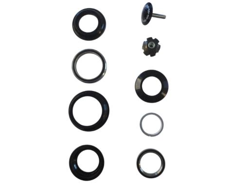 Prestine  ZS44/28.6 - ZS55/40  headset semi- integrated 1-1/8"- 1-1/2" (=1,5) TAPERED 55mm  with adapter for 1 1/8" fork