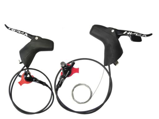 SRAM Apex  1x11 shifter-brake levers  rear 1800mm + front 1500mm /disc brakes   Post Mount