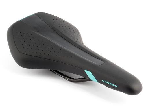 VELO Sedlo VL-4330, barva černá/tyrkys