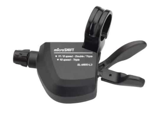 microSHIFT SL-M850-L3 - řadící páčka MTB - pouze levá páčka pro 2/3 převodník