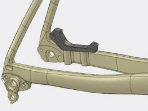 Shimano SM-MA-R160P/D adaptor rear 160mm, frame Flat Mount , brake PostMount