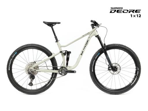 Full suspension MTB 29" Lee Cougan Quest Shimano Deore M6200 1x12, size M – 17.5" (44 cm), matte brushed aluminium
