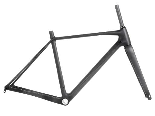 Gravel/cyklokros rámový set Spyder Atlas – celokarbonový rám + celokarbonová vidlice – pro kotoučové brzdy, velikost XXL – 60 cm