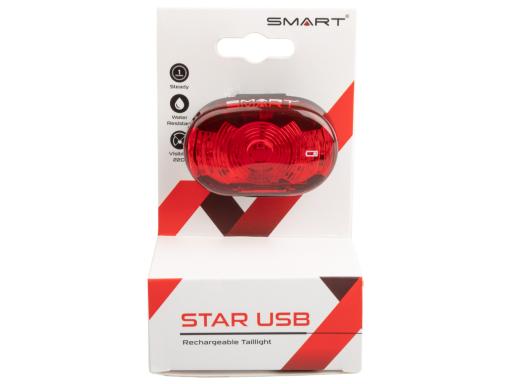 SMART Star USB zadní světlo s dobíjecí baterií