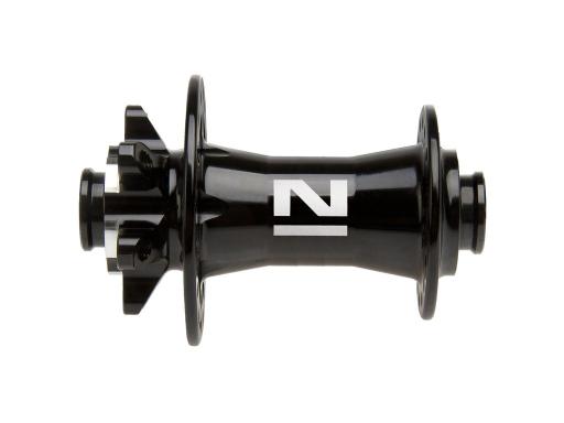 Přední náboj MTB NOVATEC SUPERLIGHT Disc 6 díra pro 15/100mm osu Japonská průmyslová ložiska 32 děr 173g barva černá lesk