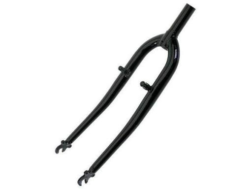 Vidlice MTB 26" 1 1/8" závitová pevná ocelová barva černá