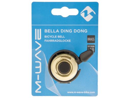 M-WAVE Bella Ding Dong bicycle bell gold