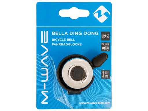 M-WAVE Bella Ding Dong bicycle bell silver