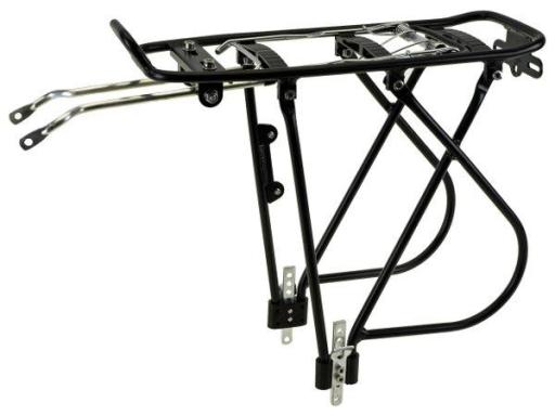 Rack Alu tubular adjustable 24- 26" - 28" colour black