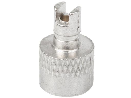 Čepička ventilku Auto kovová s klíčkem