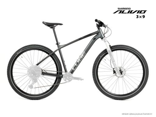 MTB 29" Cube Aim SLX Shimano Alivio 3x9, size L – 18", graphite