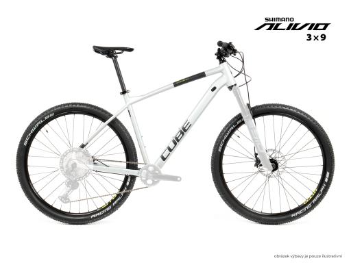 MTB 29" Cube Attention SLX Shimano Alivio 3x9, size XL – 20", silvergrey