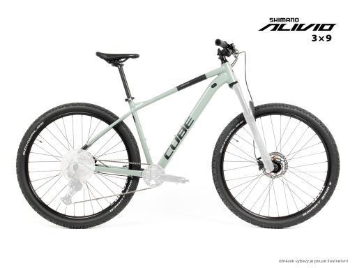 MTB 29" Cube Attention Shimano Alivio 3x9, size L – 18", swampgrey