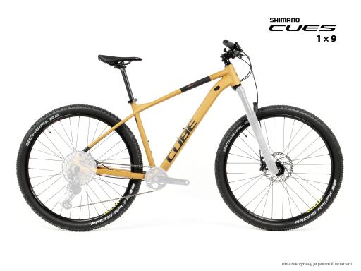 MTB 29" Cube Aim EX Shimano CUES U4000 1x9, size L – 18", caramel