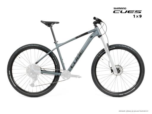 MTB 29" Cube Aim SLX Shimano CUES U4000 1x9, size L – 18", grey