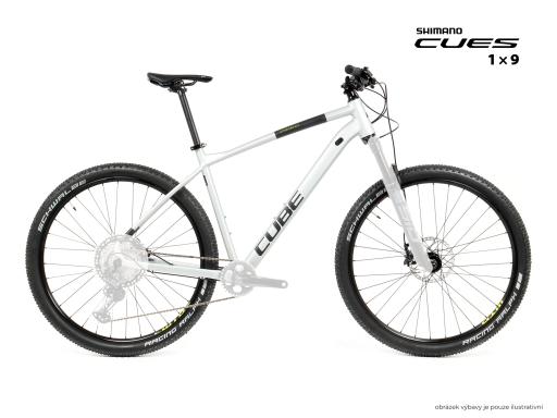 Kolo MTB 29" Cube Attention SLX Shimano CUES U4000 1x9, velikost XL – 20", stříbrnošedá