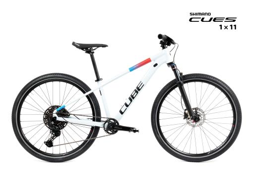 Kolo MTB 27,5" Cube Aim SLX Shimano CUES U6000 1x11, velikost XS – 13", bílá