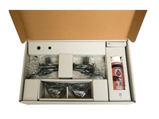 SHIMANO UPGRADE set Deore XT BL-M8200/BR-M8220 kotoučové brzdy přední 1000 mm + zadní 1700 mm