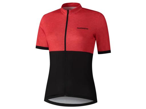 SHIMANO ELEMENT dres s krátkým rukávem dámský červená, XXL