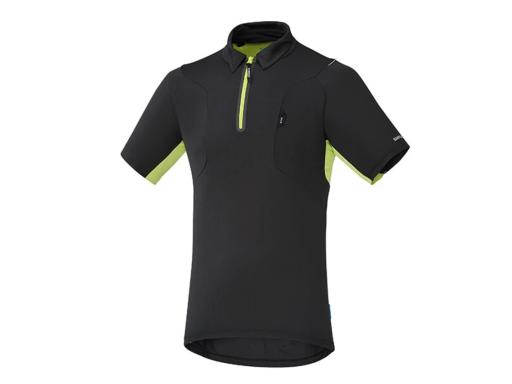 SHIMANO polo dres černá, XL