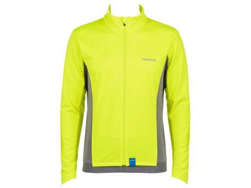 SHIMANO Thermal jersey neon yellow, XL