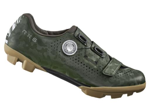 SHIMANO SH-RX600 gravel tretry pánské zelená - velikost EU 46