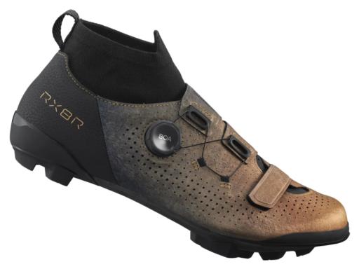 SHIMANO SH-RX801R gravel shoes Men's metallic orange - size EU 46
