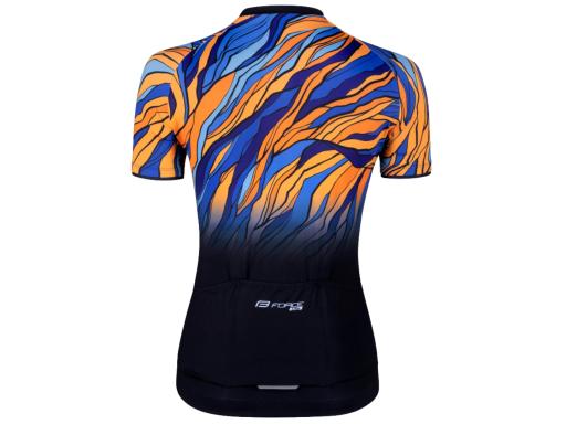 FORCE LIFE UNI short sleeve jersey black/blue/orange, M
