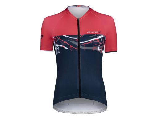 FORCE ART UNI short sleeve jersey dark blue/red, M
