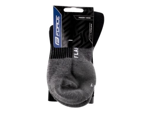 FORCE FLAKE termo ponožky černá/šedá, S–M (36–41)