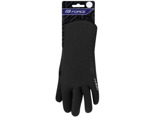 FORCE RAINY neoprene gloves black, M