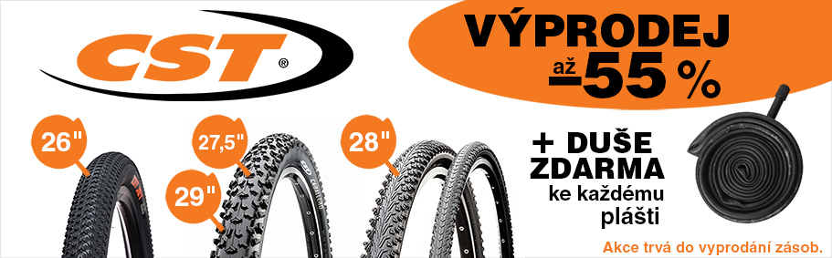CST výprodej plášťů